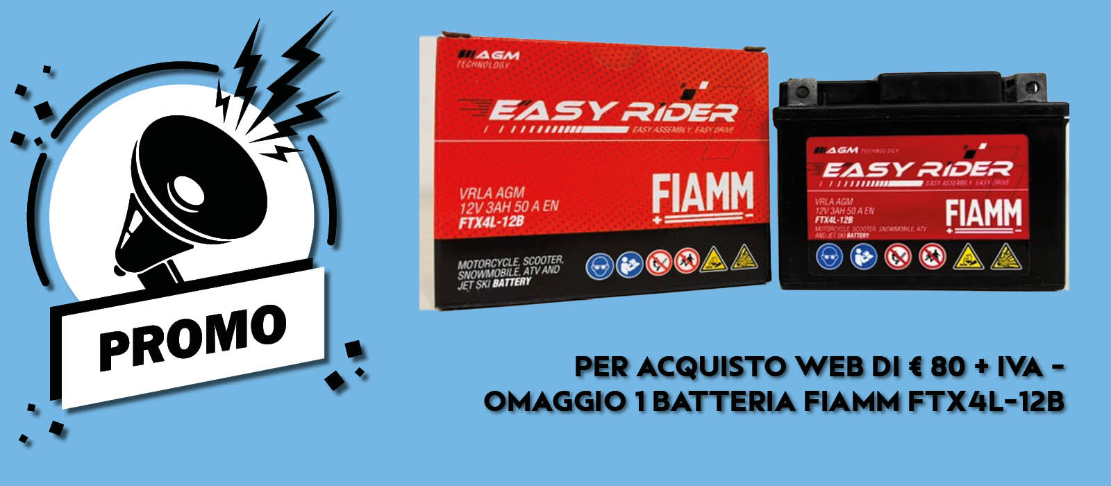 Promo Batterie FTX4L-12B 